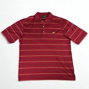Elegant Maroon Striped Polo Shirt
